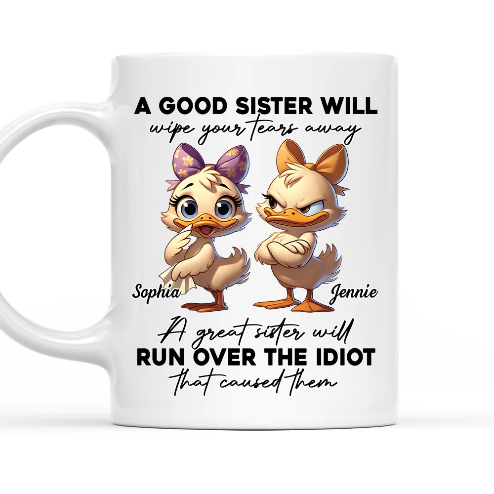 Partners In Sister - Personalized Custom Coffee Mug