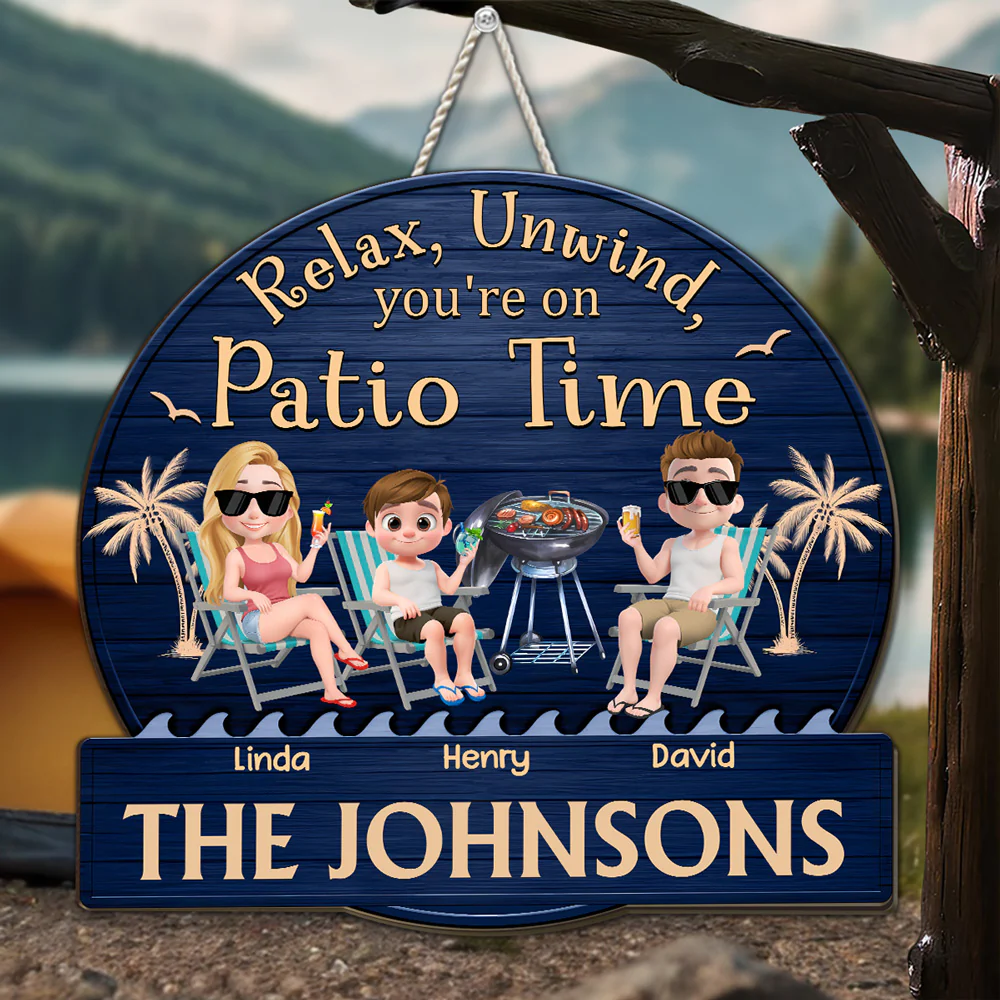 Patio Season Is On - Personalized Custom Wood Sign - Image 2