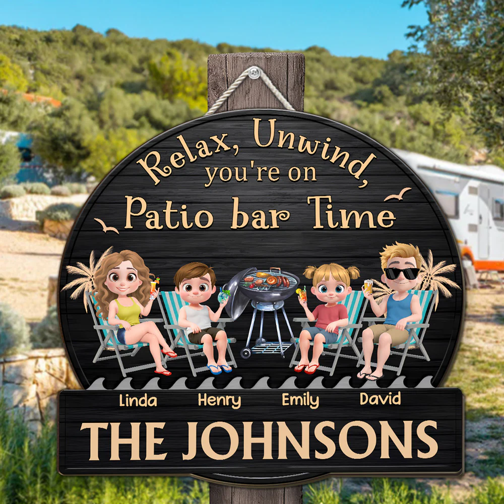 Patio Season Is On - Personalized Custom Wood Sign - Image 3