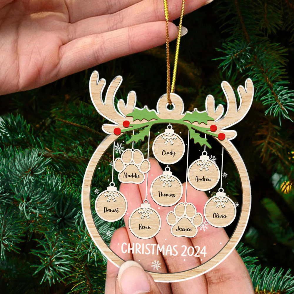 Paw Charm - Personalized Custom Acrylic Ornament - Image 3