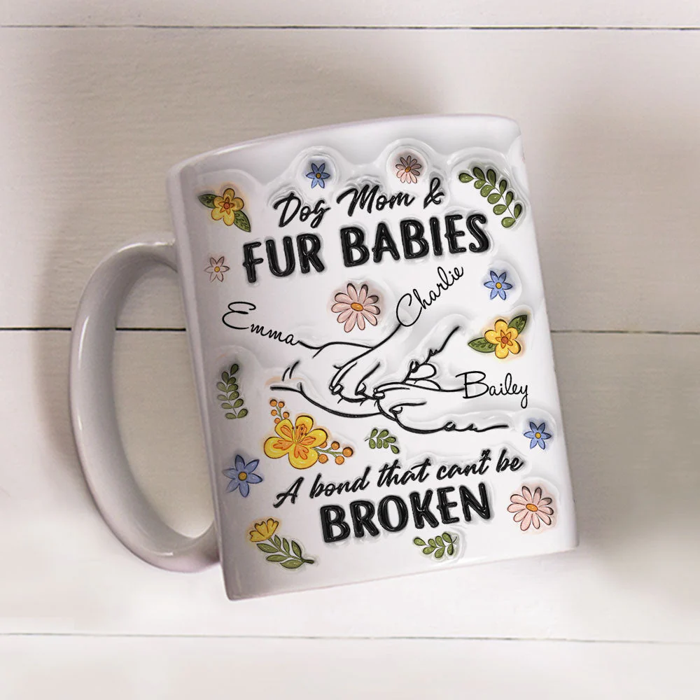 Paw In Hand - Personalized Custom 3D Inflated Effect Mug - Image 3