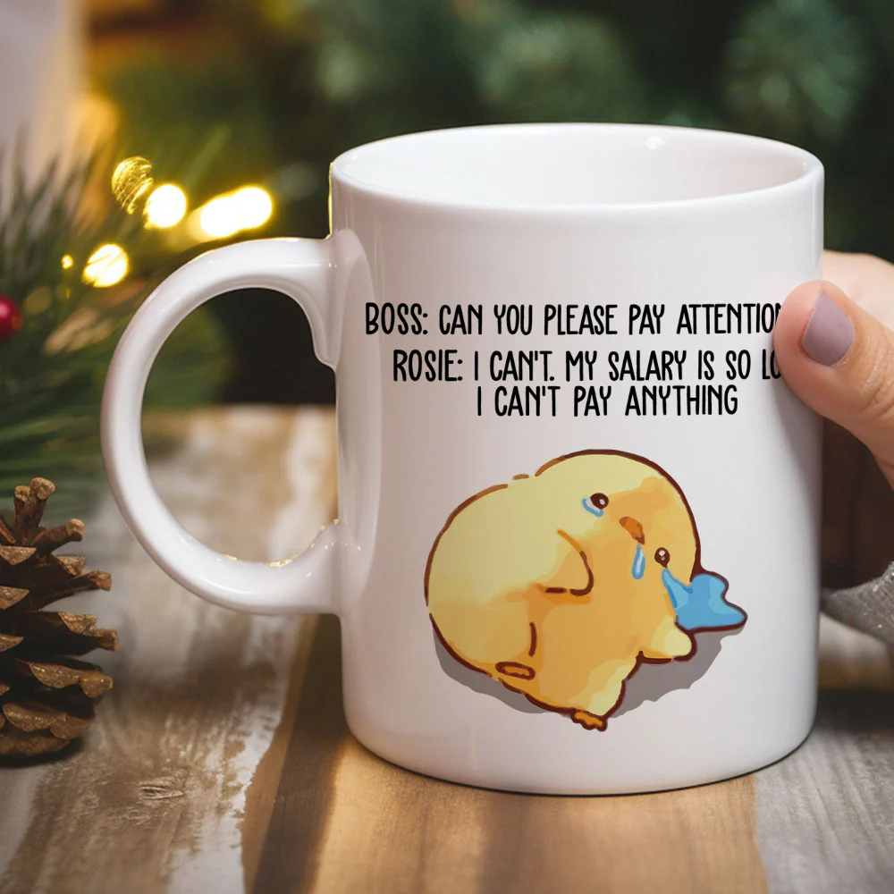 Pay Attention - Personalized Custom Coffee Mug - Image 2