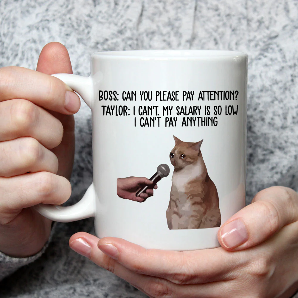Pay Attention - Personalized Custom Coffee Mug - Image 3