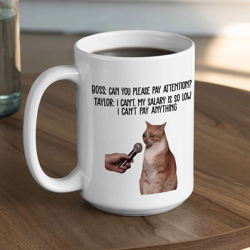 Pay Attention - Personalized Custom Coffee Mug - Image 4