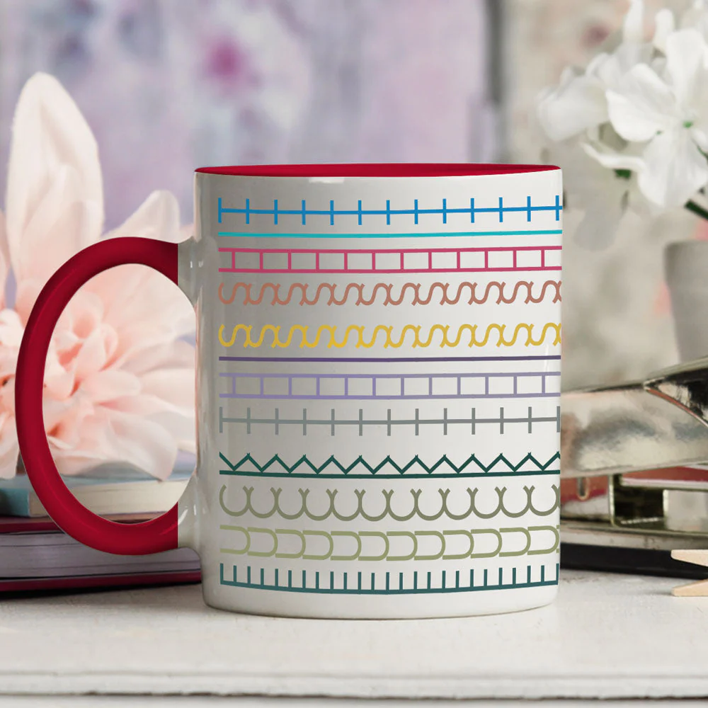 Peace Out The Drama Begins - Accent Mug - Image 4