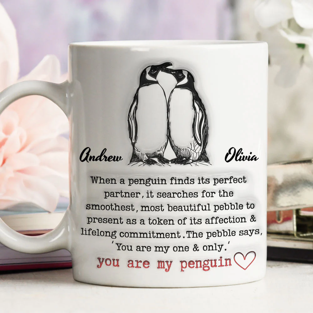 Pebble Of My Heart - Personalized Custom 3D Inflated Effect Mug - Image 2