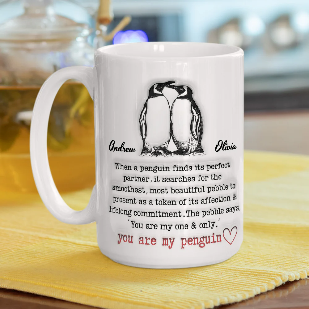 Pebble Of My Heart - Personalized Custom 3D Inflated Effect Mug - Image 6