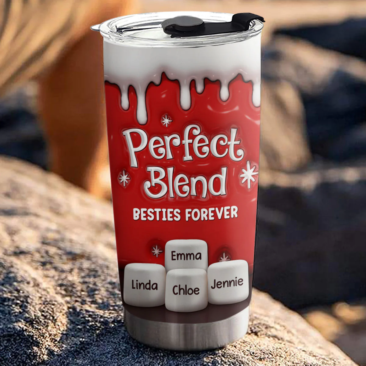 Perfect Blend - Personalized Custom 3D Inflated Effect Tumbler - Image 3