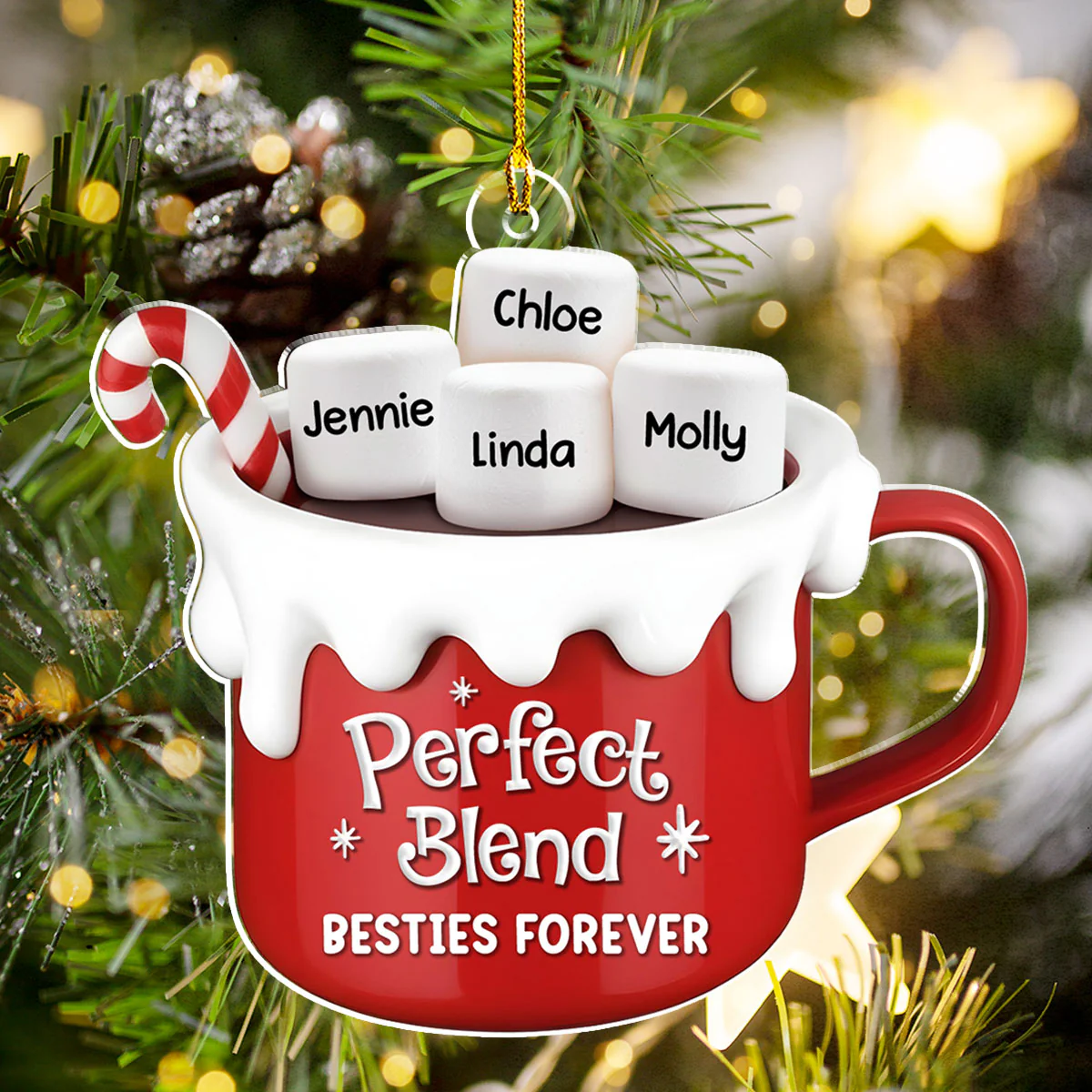 Perfect Blend - Personalized Custom Acrylic Ornament - Image 2