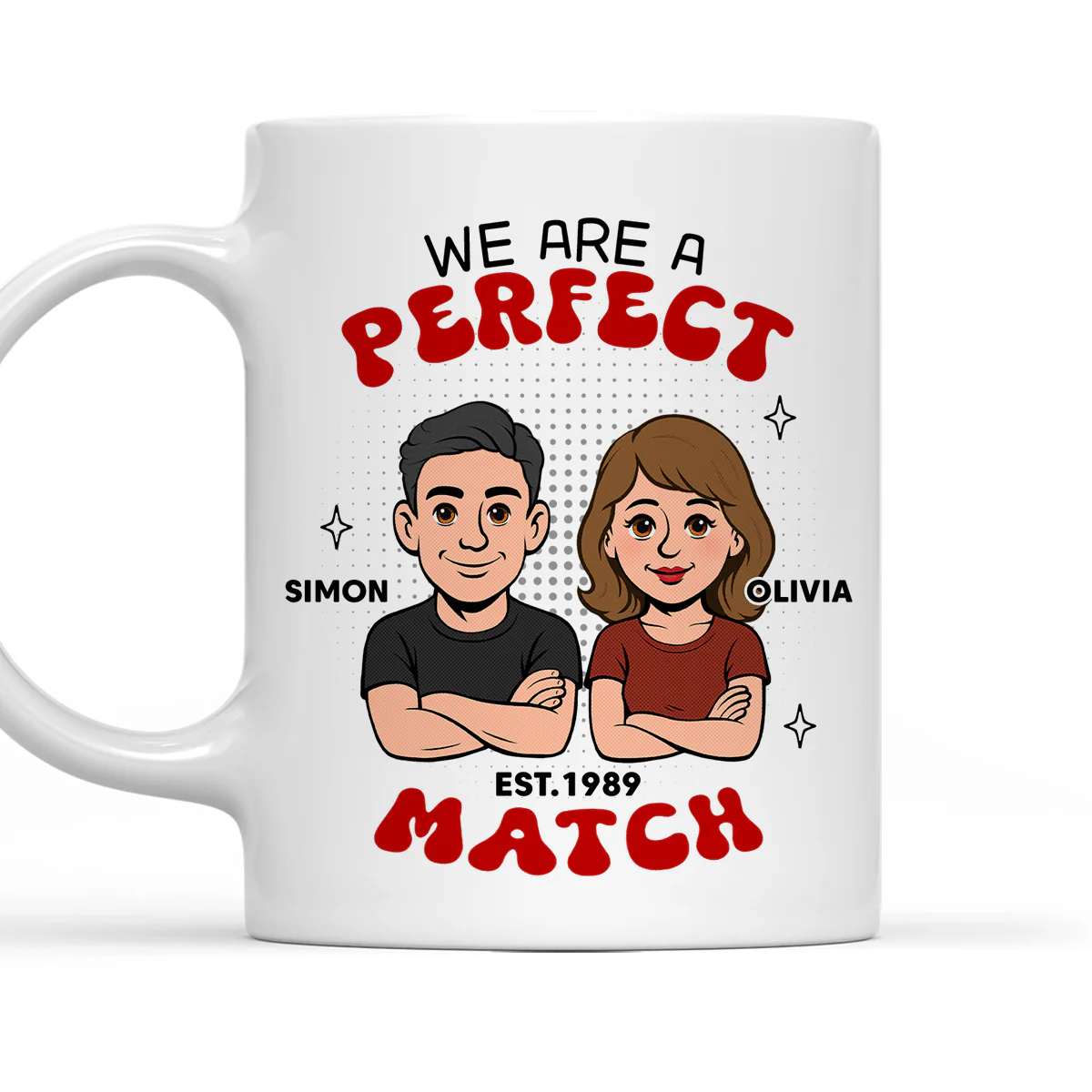 Perfect Match - Personalized Custom Coffee Mug