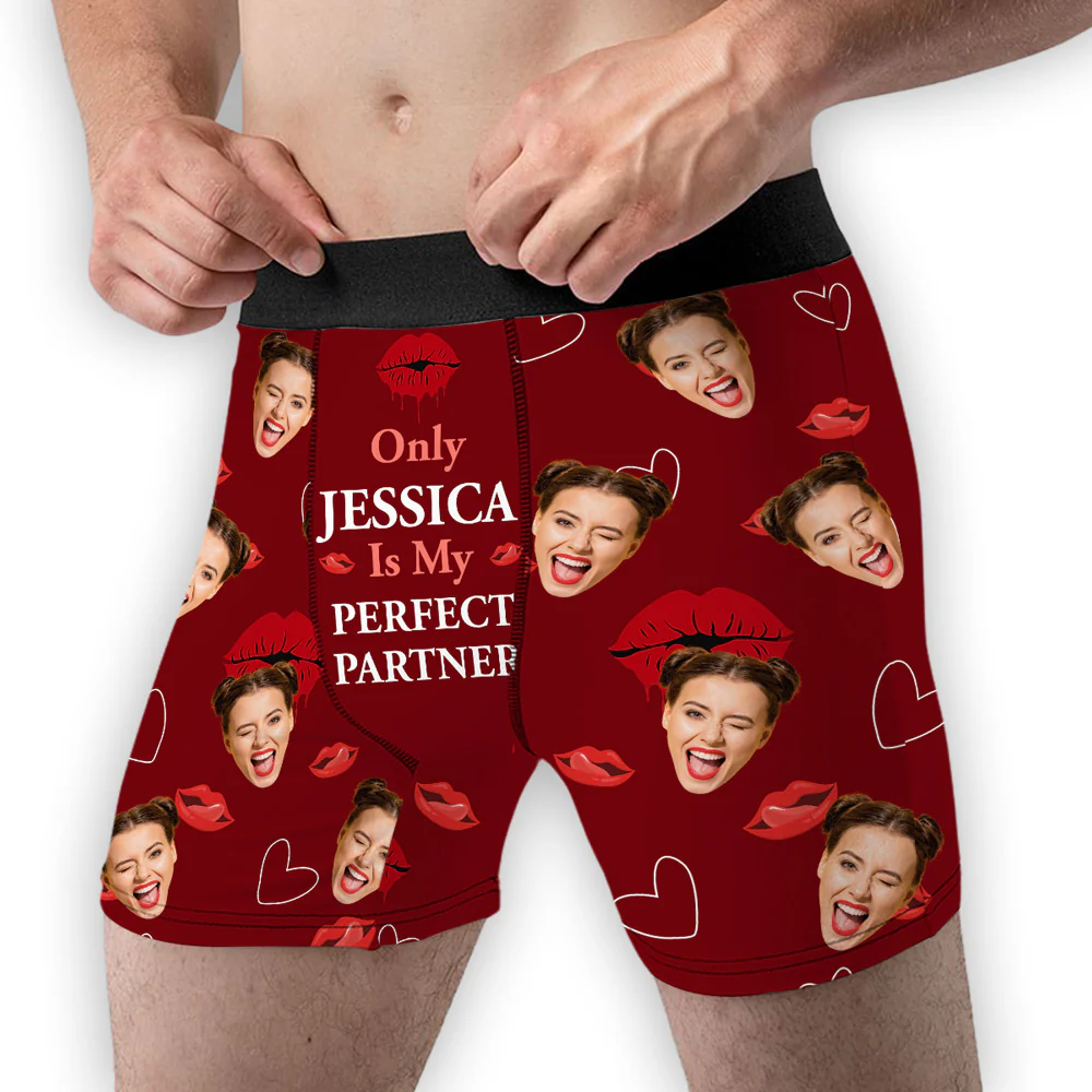 Perfect Partner - Personalized Photo Men's Boxer Briefs - Image 2