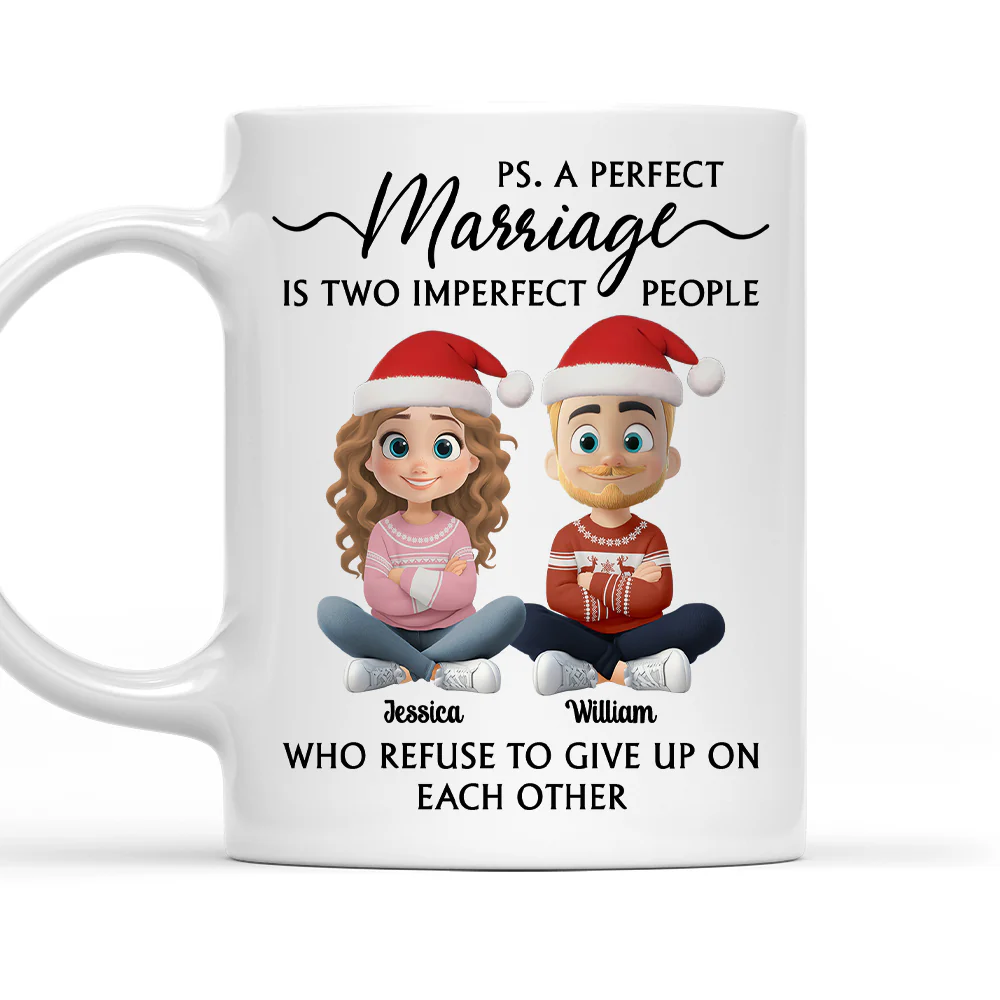 Perfectly Imperfect Love - Personalized Custom Coffee Mug