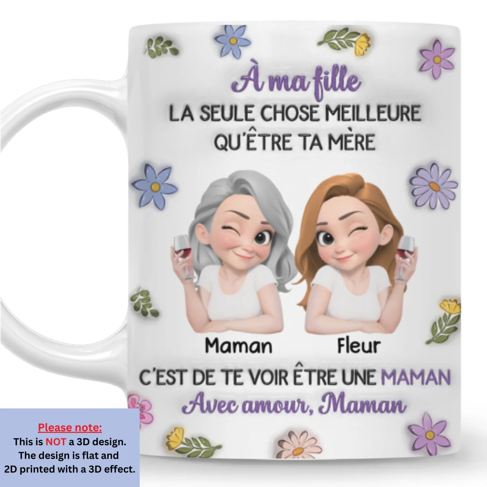 Personnages Liés Ensemble - Mug Personnalisé avec Effet 3D Gonflé - Image 7