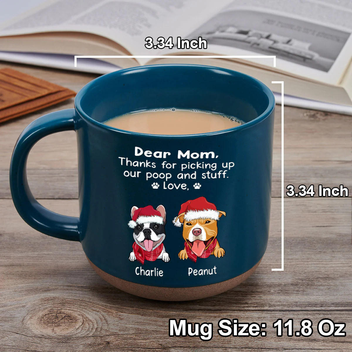 Picking Up My Poop - Personalized Custom Pottery Mug - Image 5