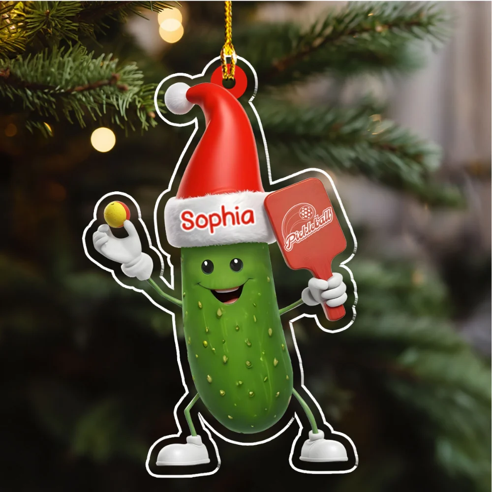 Pickleball Custom Name - Personalized Custom Acrylic Ornament - Image 6
