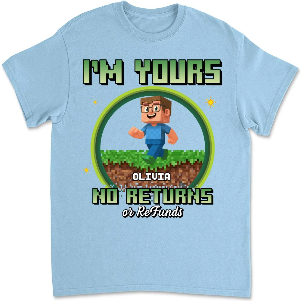 Pixelated Love For Dad - Personalized Custom Shirt - Image 9