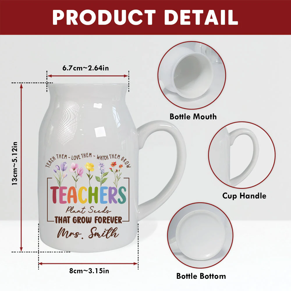 Plant Seeds That Grow Forever - Personalized Custom Flower Vase - Image 5