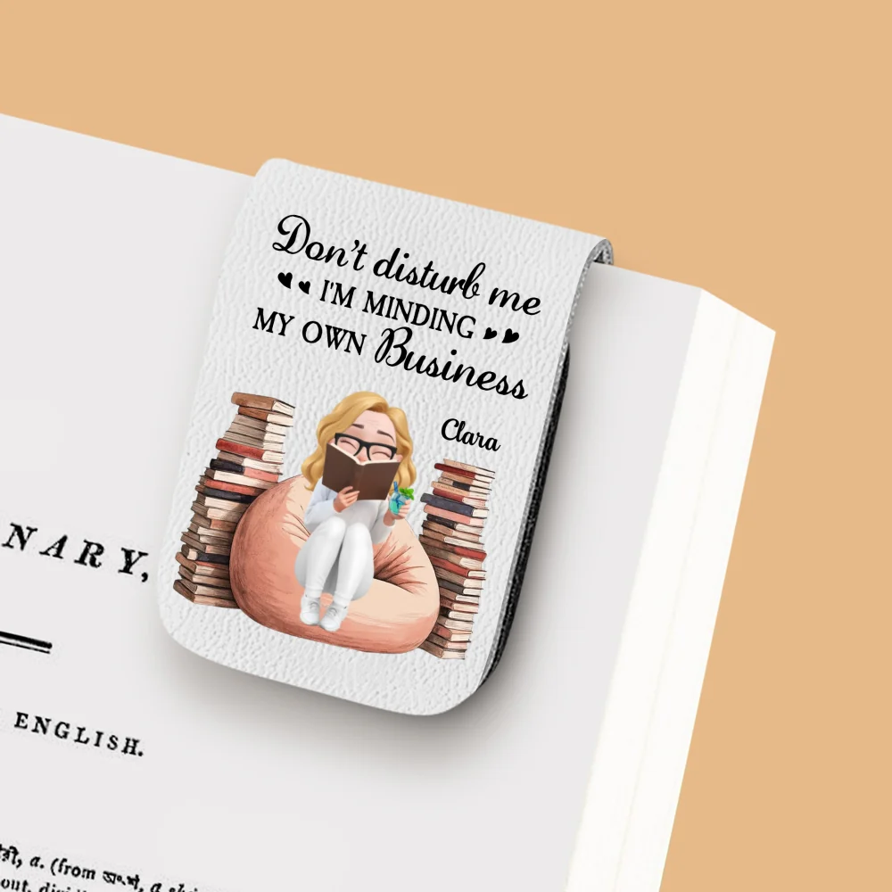 Please Do Not Disturb - Personalized Custom Leather Bookmark - Image 11