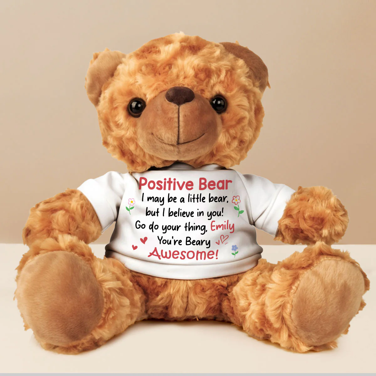 Positive Bear - Personalized Custom Cuddle Bear