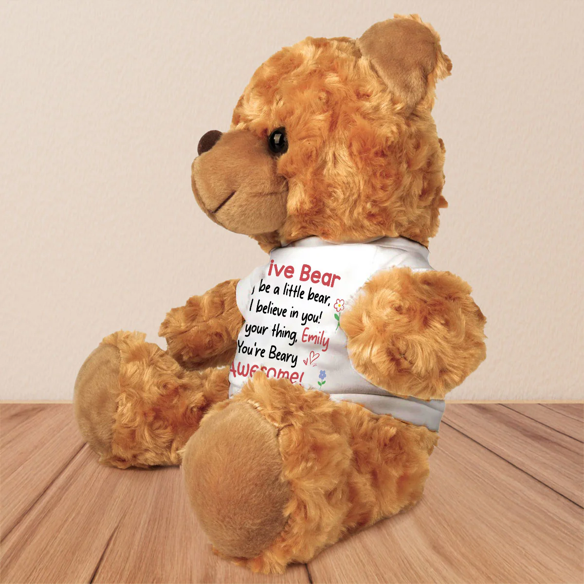 Positive Bear - Personalized Custom Cuddle Bear - Image 3