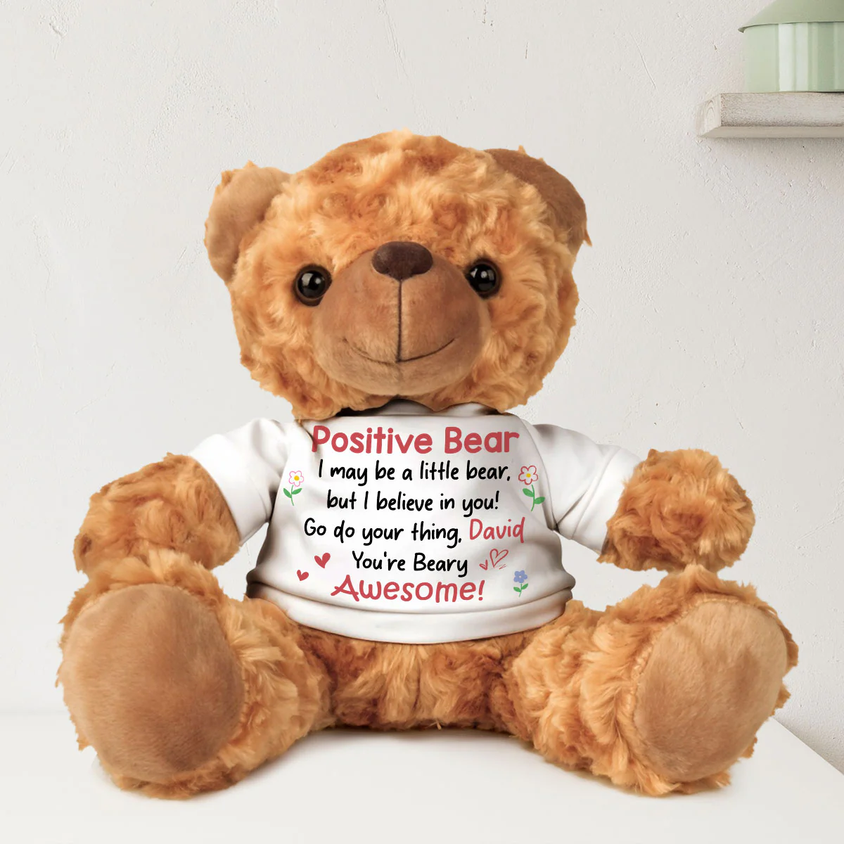 Positive Bear - Personalized Custom Cuddle Bear - Image 4