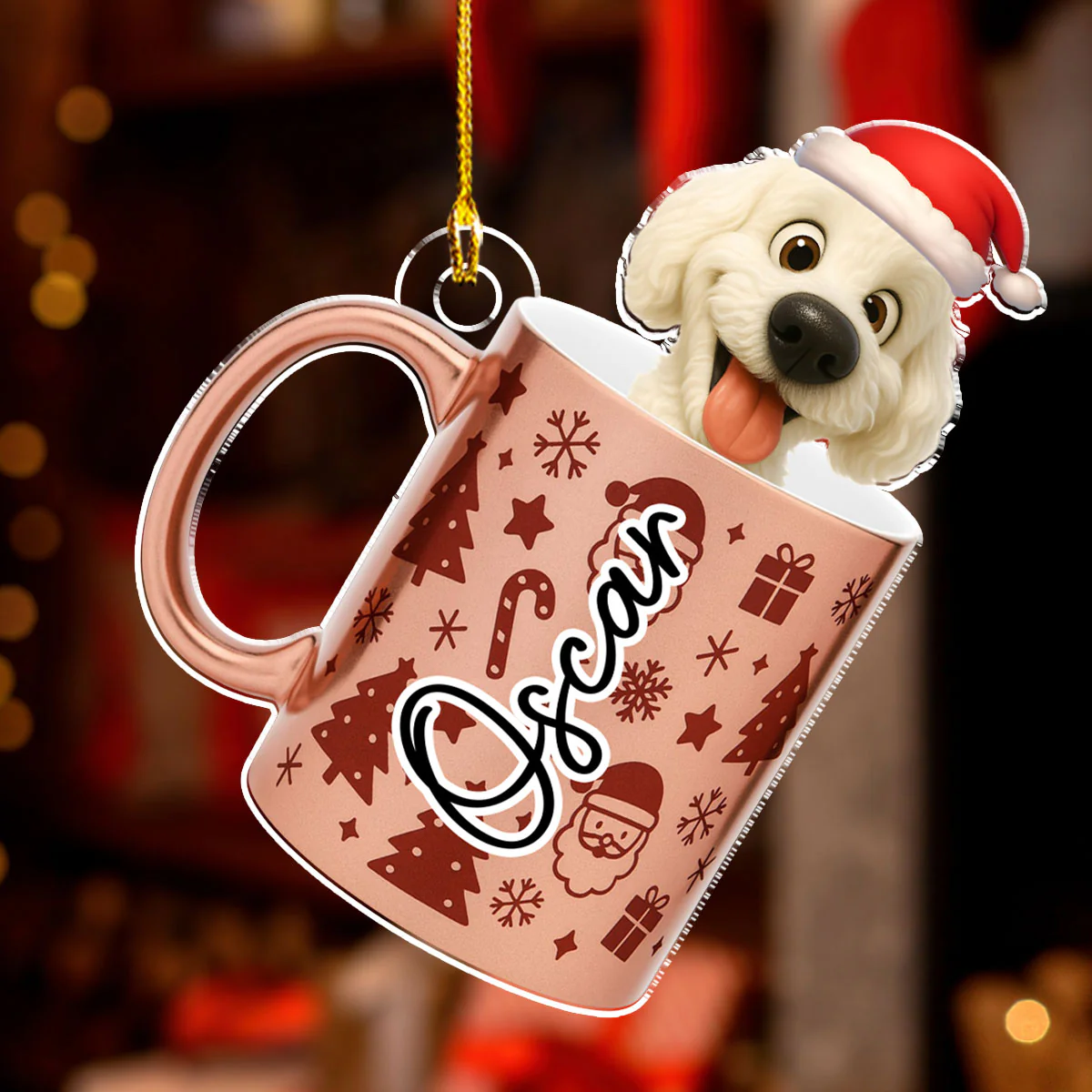 Pouring You Out - Personalized Custom 3D Effect Acrylic Ornament - Image 2