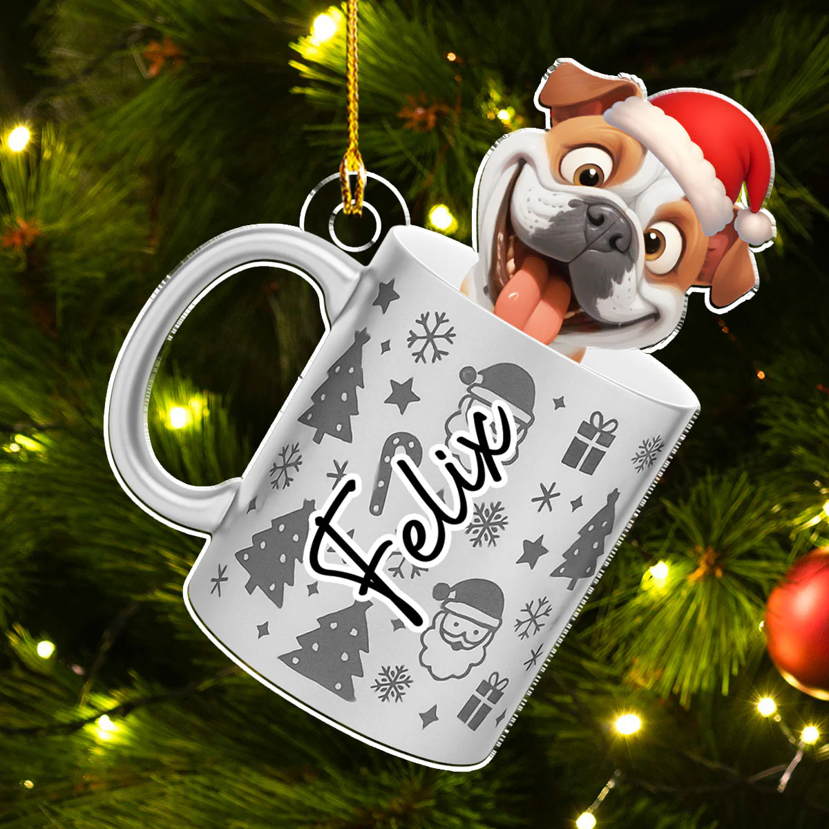Pouring You Out - Personalized Custom 3D Effect Acrylic Ornament - Image 3