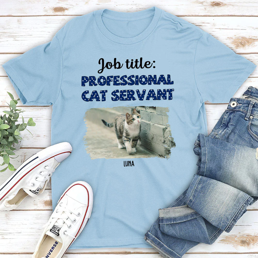 Professional Cat Servant - Personalized Custom Unisex T-shirt - Image 6