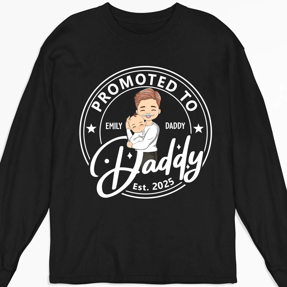 Promoted To Dad Mom - Personalized Custom Shirt - Image 10