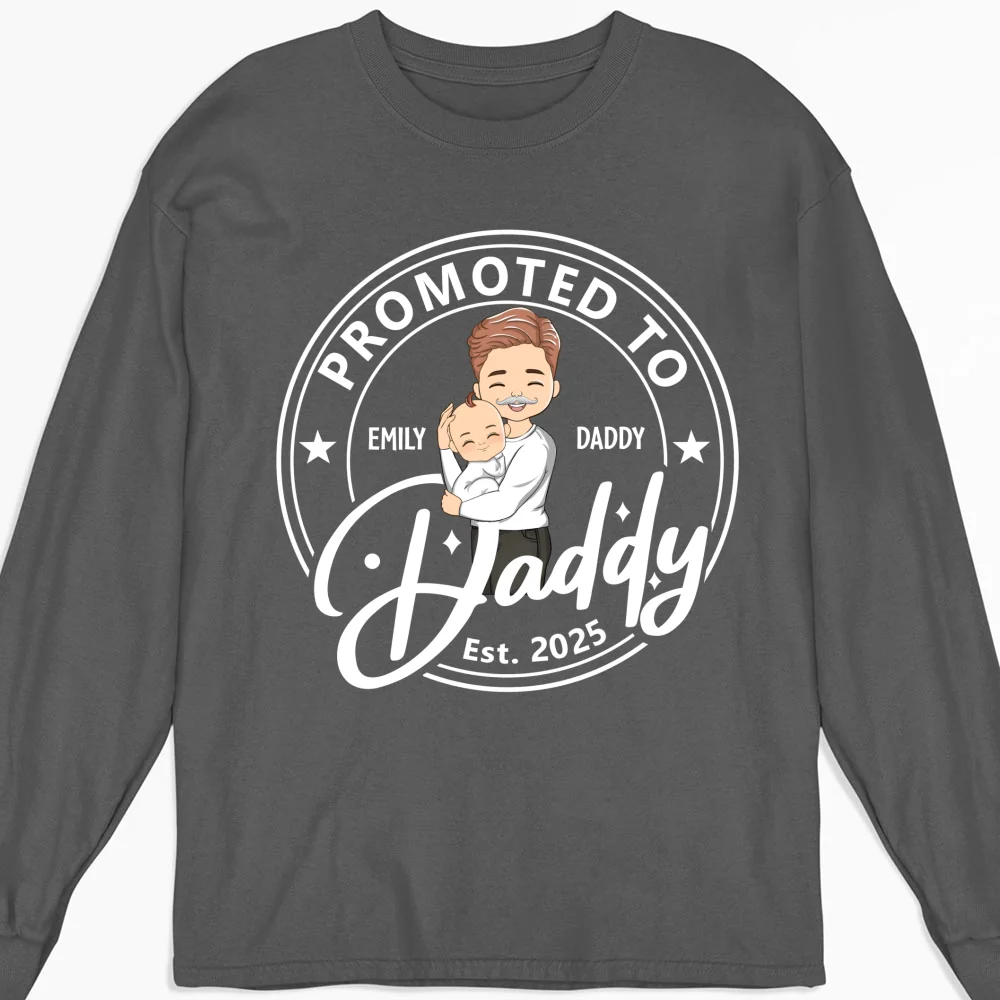 Promoted To Dad Mom - Personalized Custom Shirt - Image 11