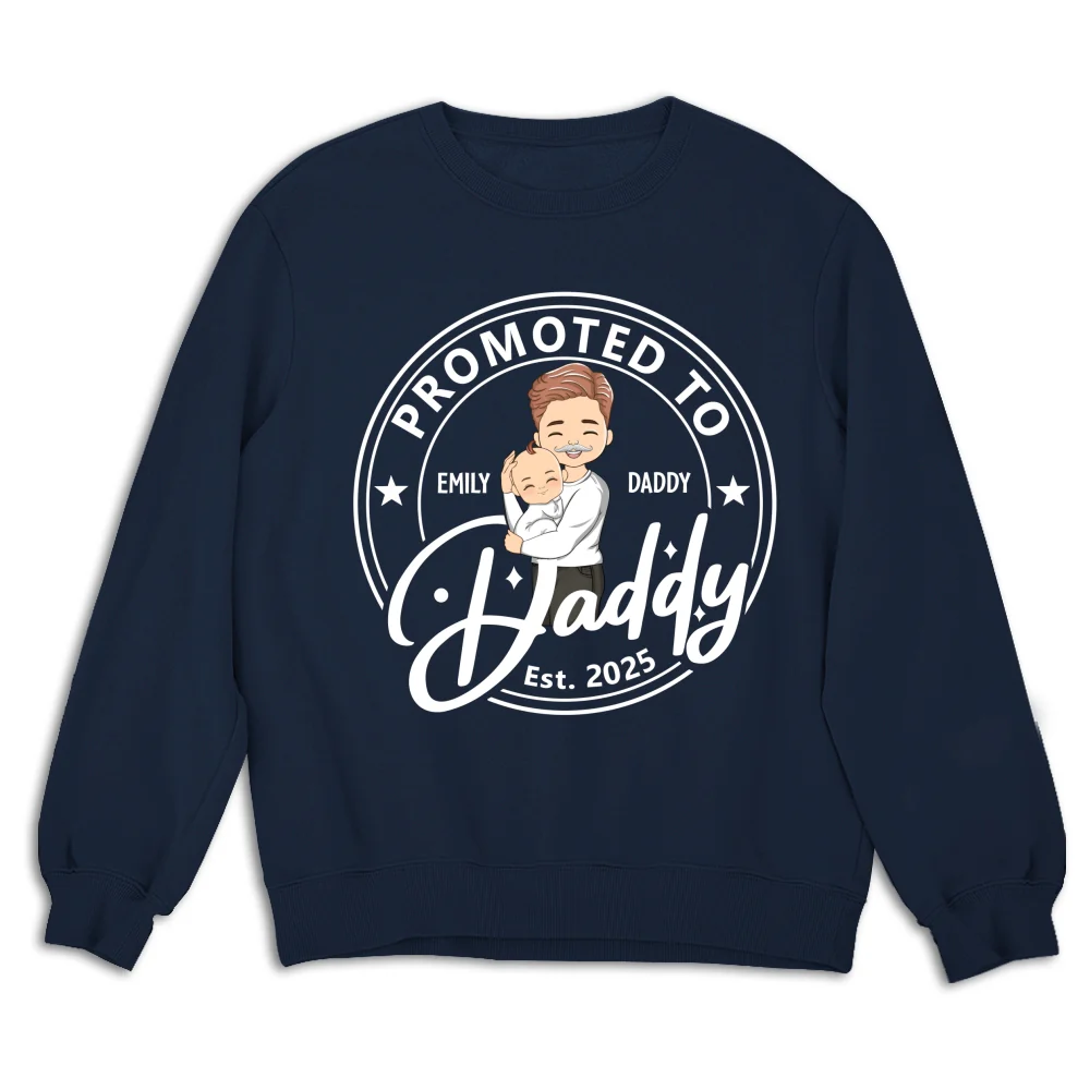 Promoted To Dad Mom - Personalized Custom Shirt - Image 15