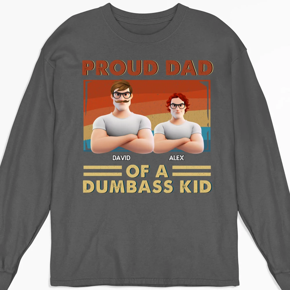 Proud Dad Of Some Wild Kids - Personalized Custom Shirt - Image 11