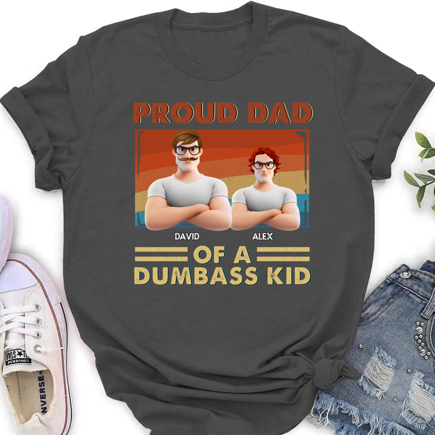 Proud Dad Of Some Wild Kids - Personalized Custom Shirt - Image 17