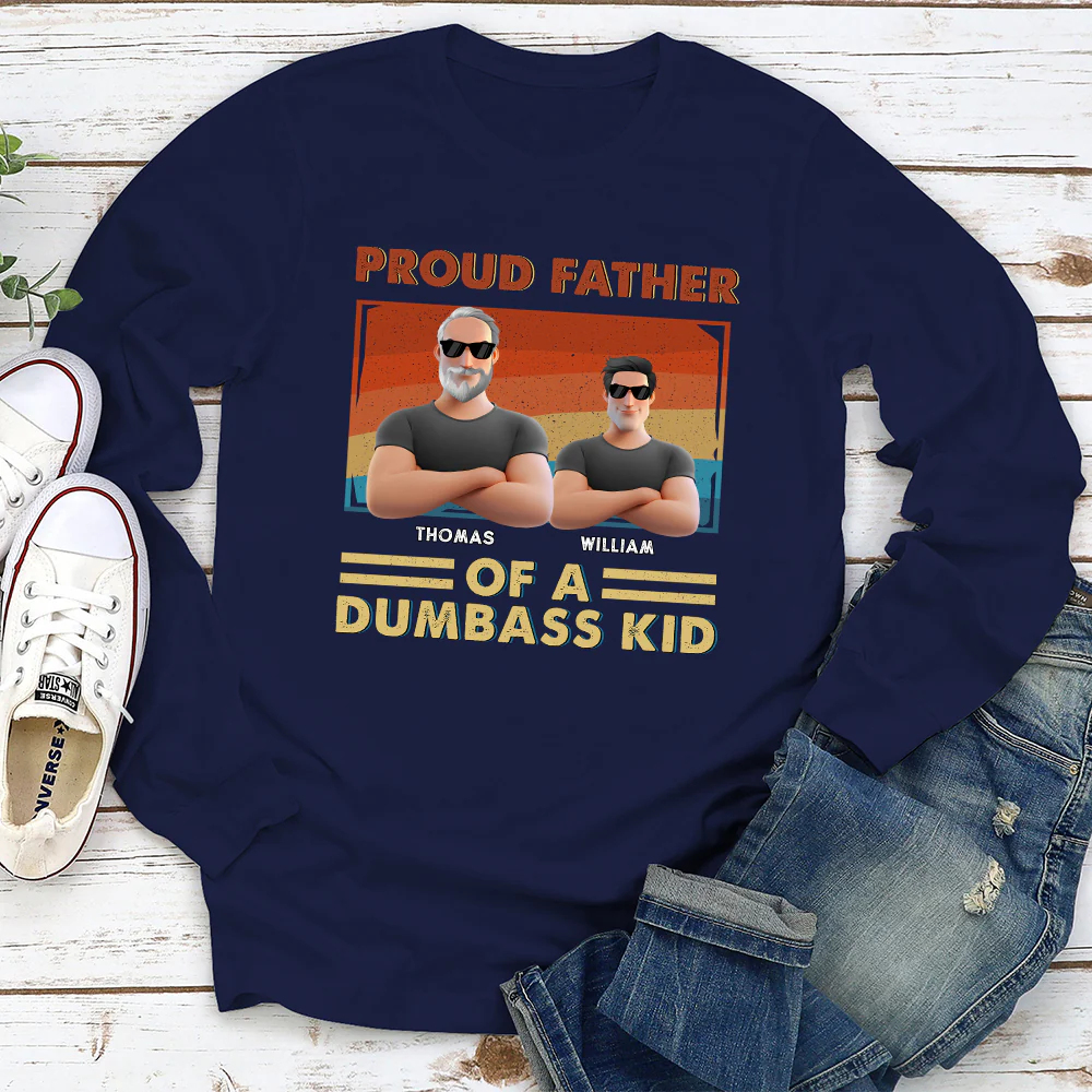 Proud Dad Of Some Wild Kids - Personalized Custom Shirt - Image 3