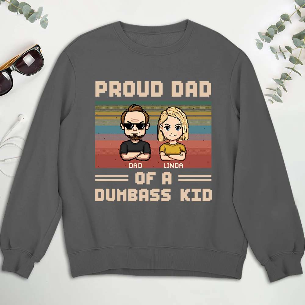 Proud Dad Of A Few Kids - Personalized Custom Shirt - Image 10