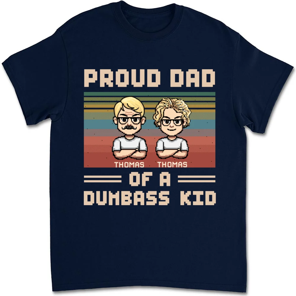 Proud Dad Of A Few Kids - Personalized Custom Shirt - Image 14