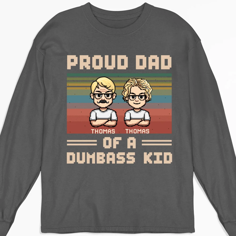 Proud Dad Of A Few Kids - Personalized Custom Shirt - Image 16