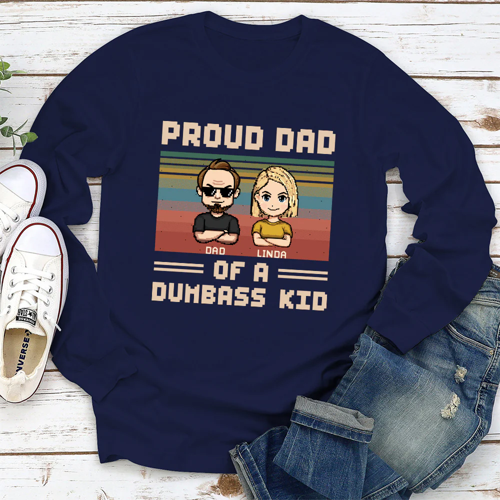 Proud Dad Of A Few Kids - Personalized Custom Shirt - Image 6