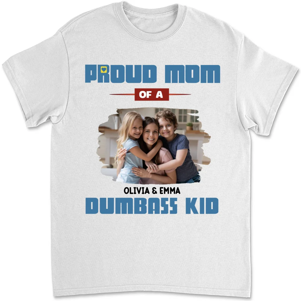 Proud Mom Photo - Personalized Custom Shirt - Image 5