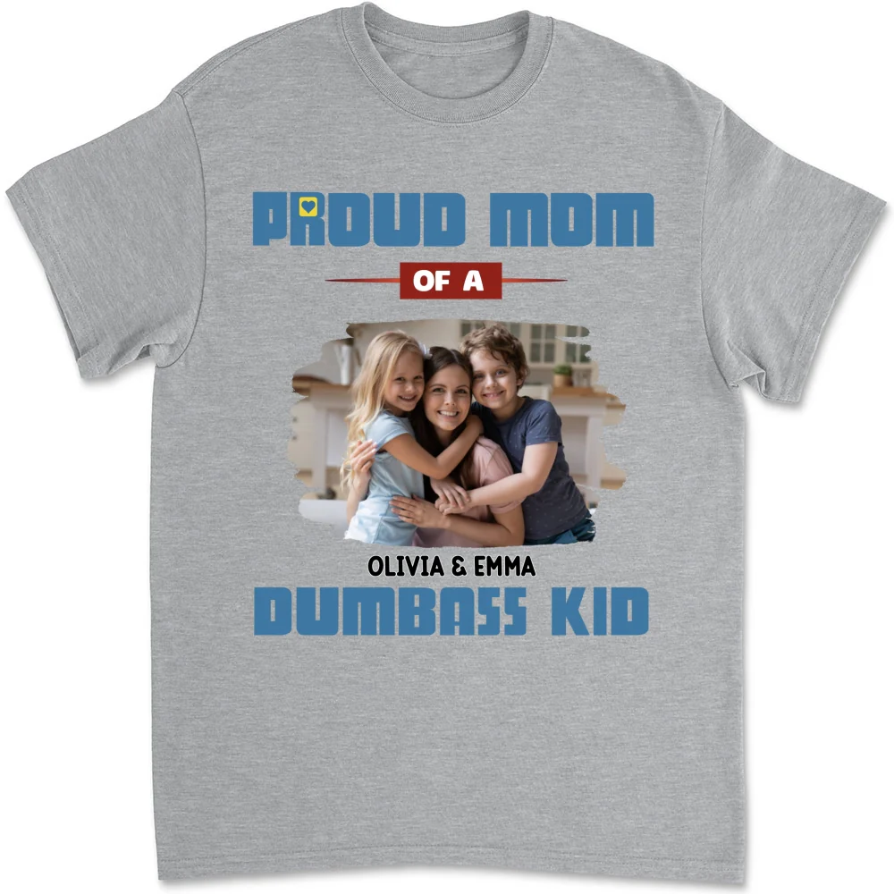 Proud Mom Photo - Personalized Custom Shirt - Image 6