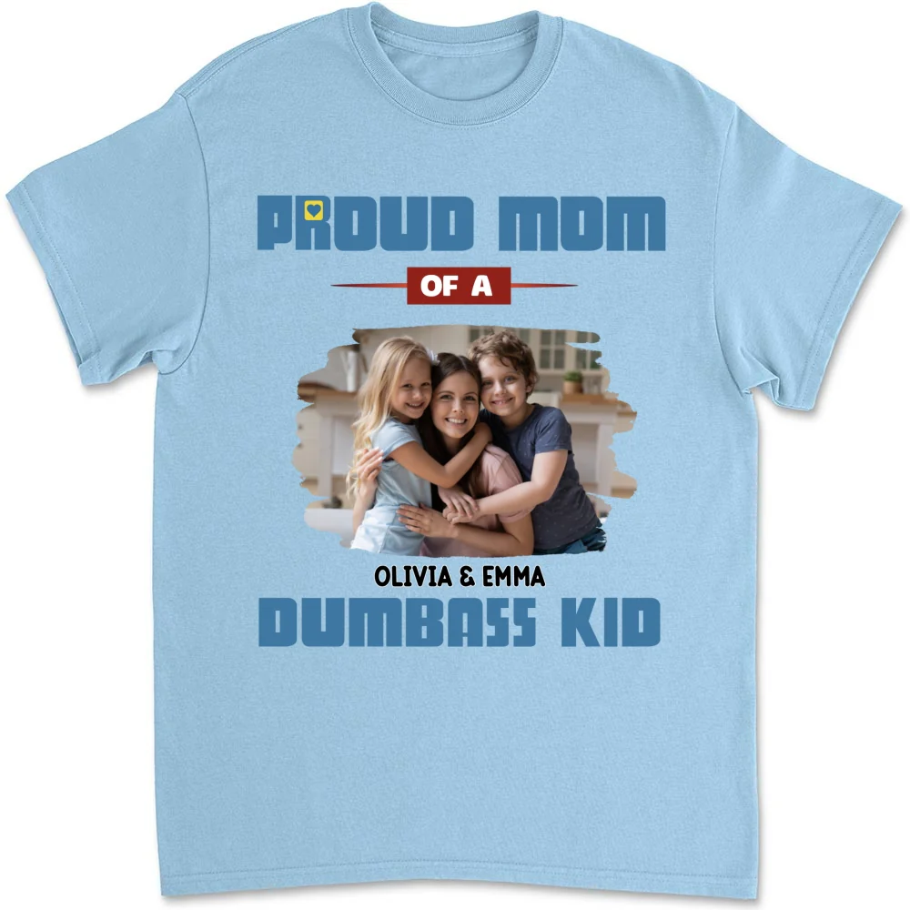 Proud Mom Photo - Personalized Custom Shirt - Image 7