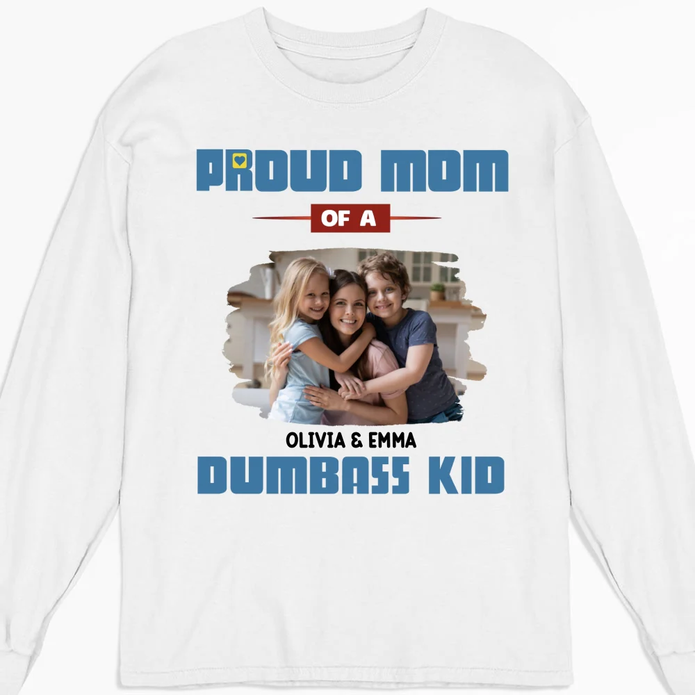 Proud Mom Photo - Personalized Custom Shirt - Image 9
