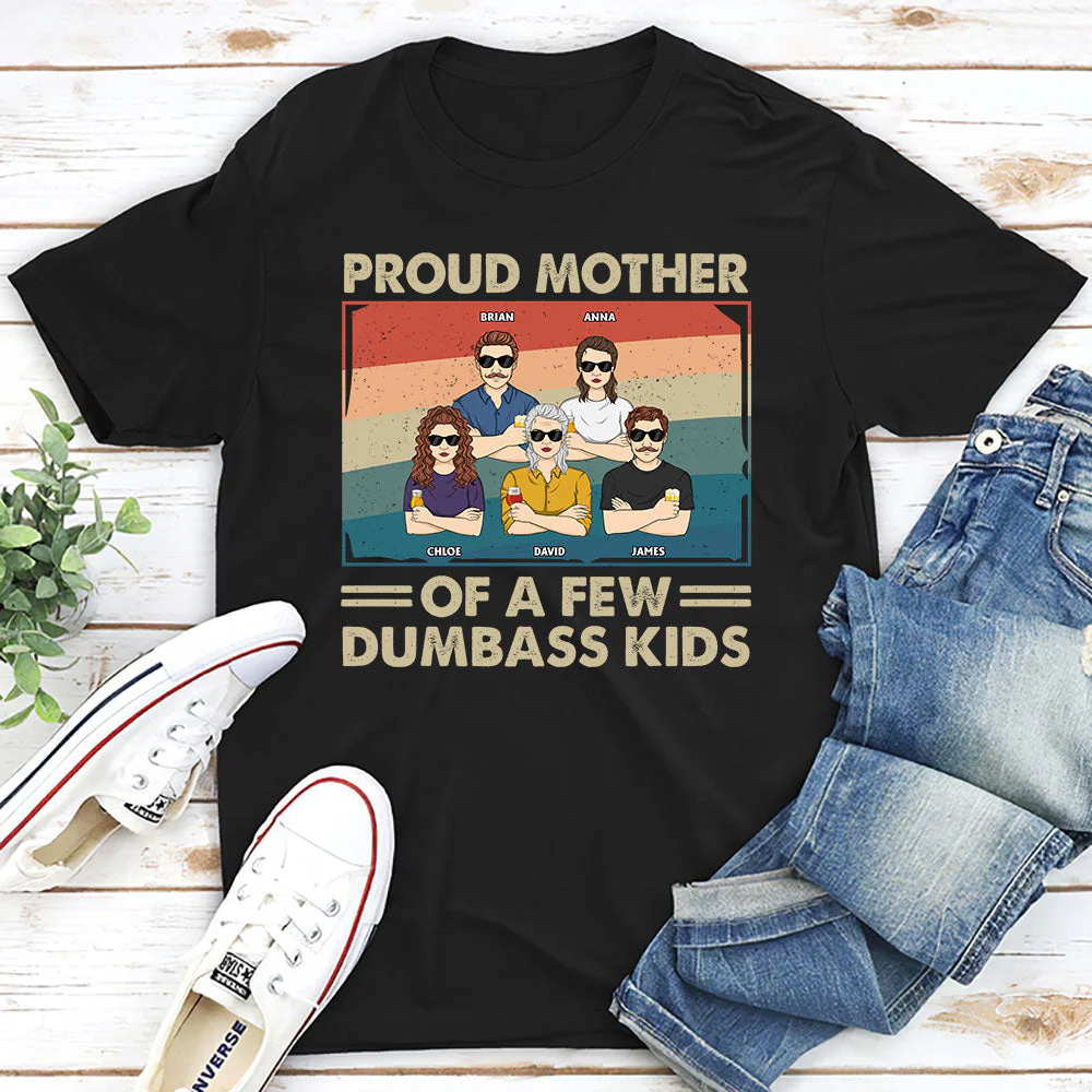 Proud Mother Of A Few Kids - Personalized Custom Unisex T-shirt - Image 2