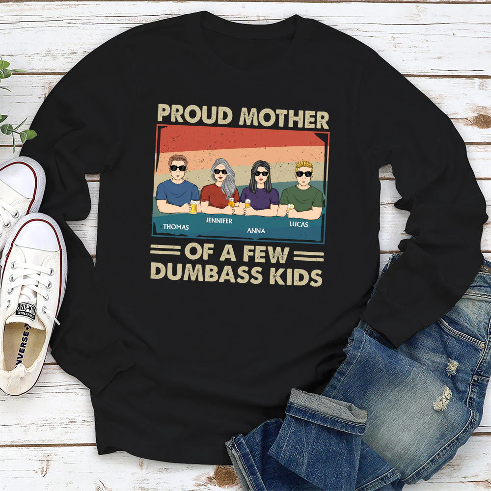 Proud Mother Of Kids - Personalized Custom Shirt - Image 2