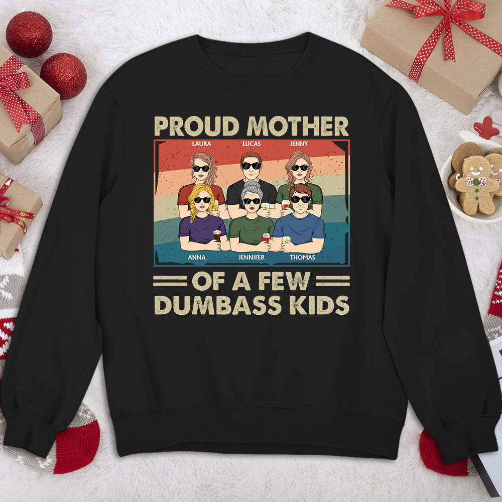 Proud Mother Of Kids - Personalized Custom Shirt - Image 3