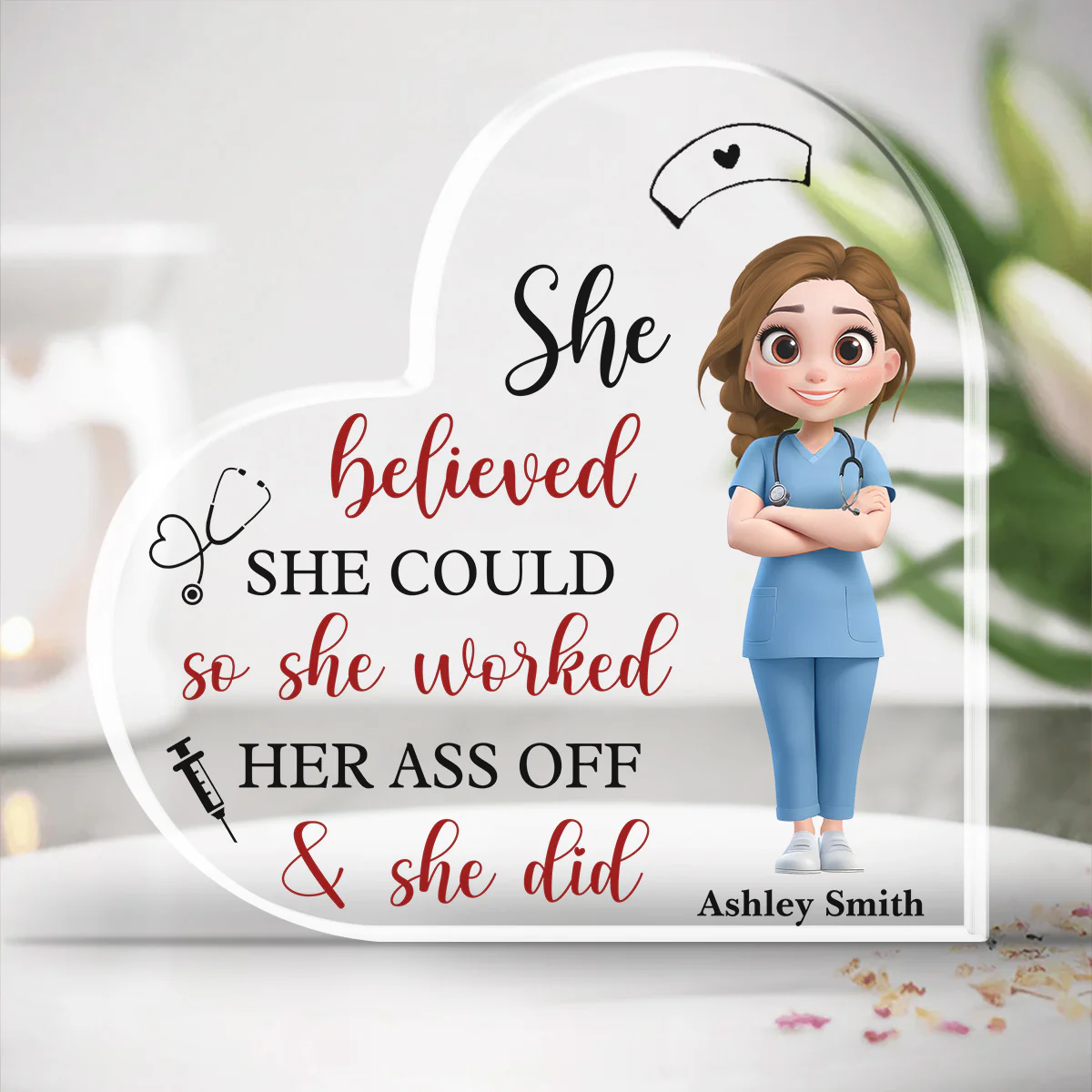 Proud Nurses - Personalized Custom Acrylic Plaque