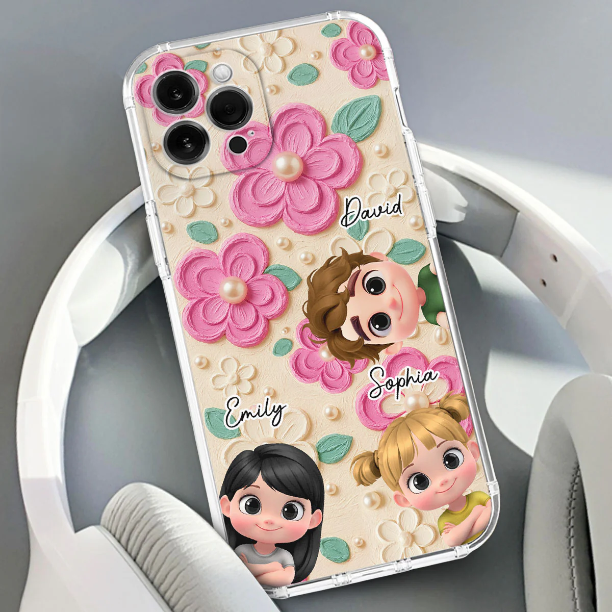 Proud Of Being Grandma Ver 2 - Personalized Custom 3D Effect Phone Case - Image 2