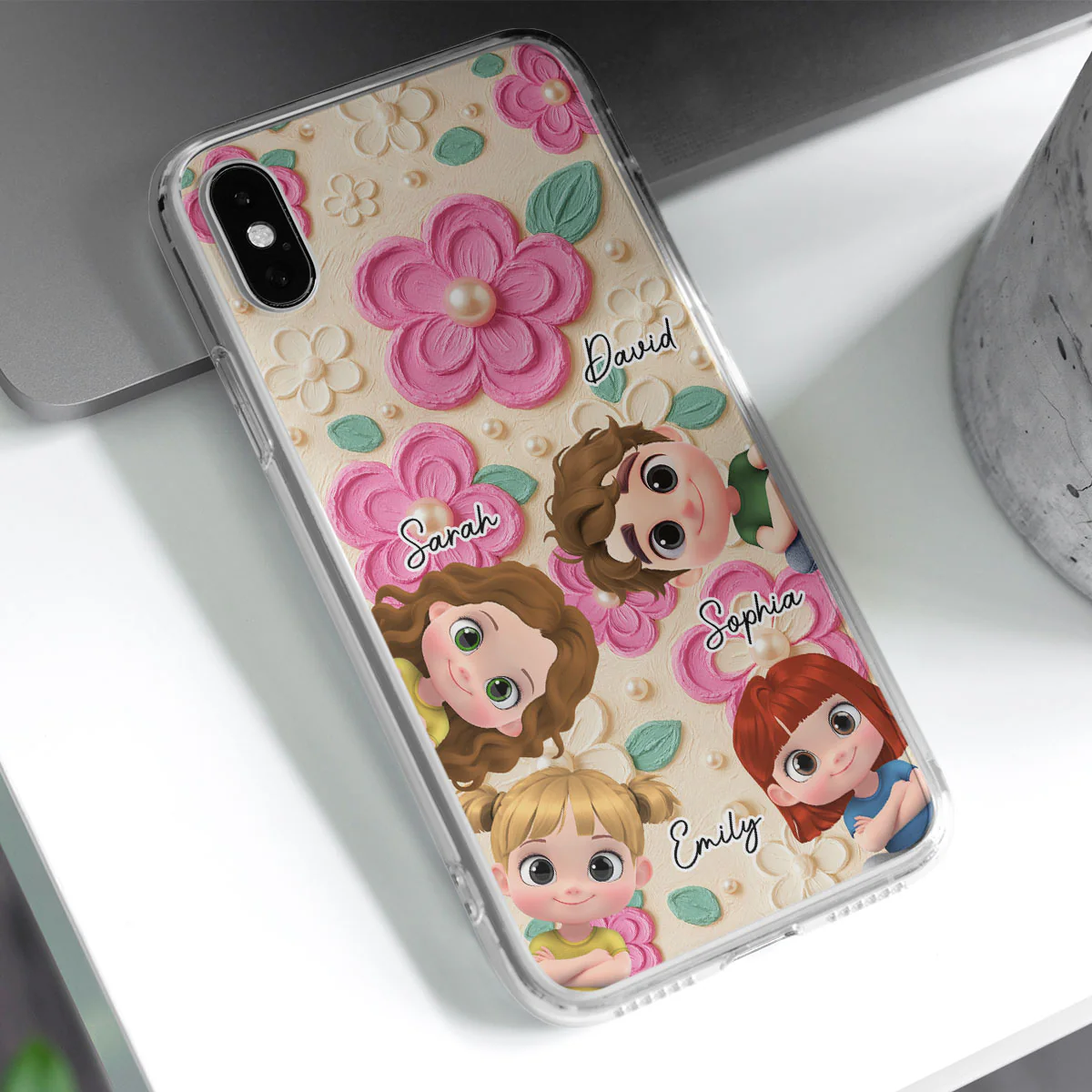 Proud Of Being Grandma Ver 2 - Personalized Custom 3D Effect Phone Case - Image 3
