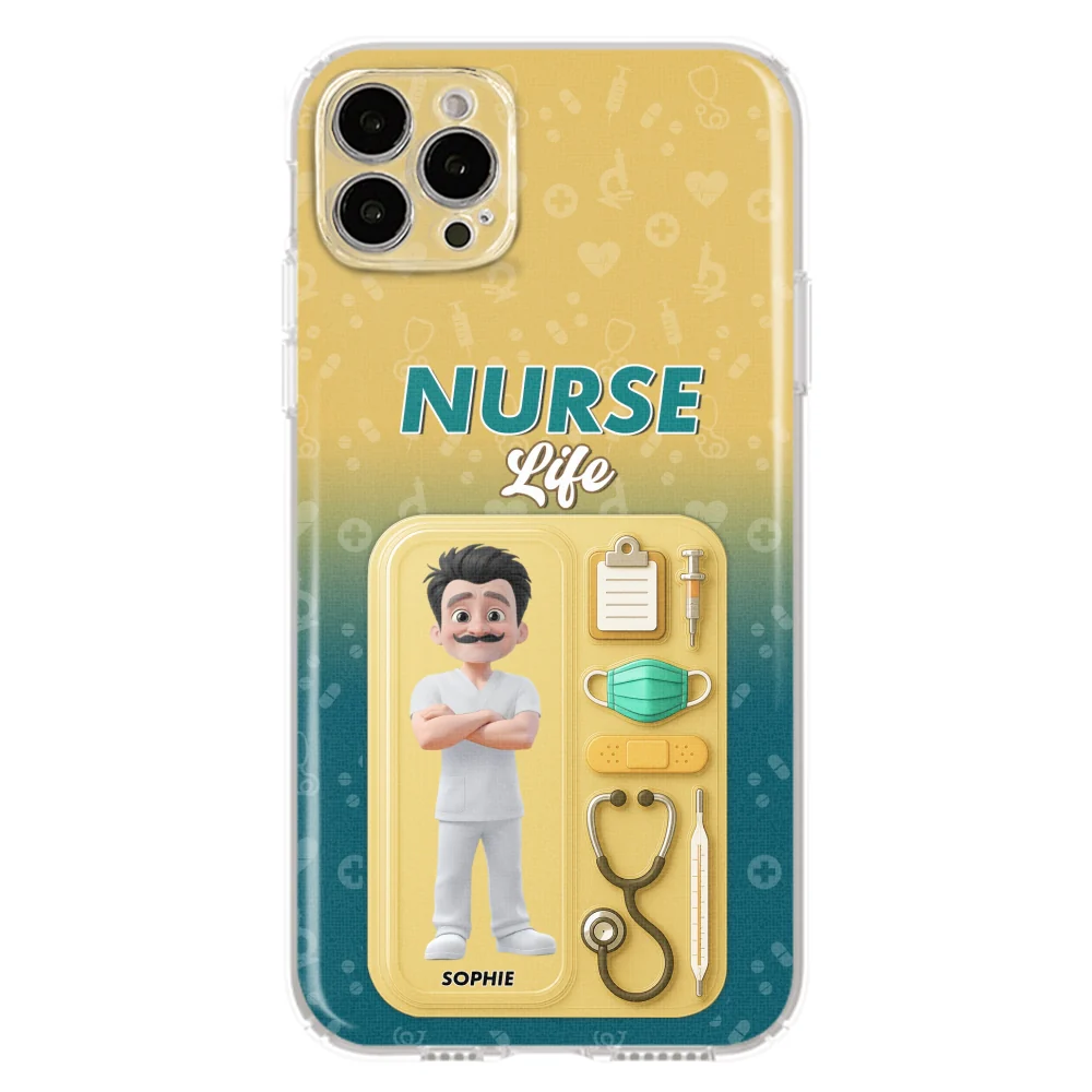 Proud Of Nurse Life - Personalized Custom Phone Case - Image 15