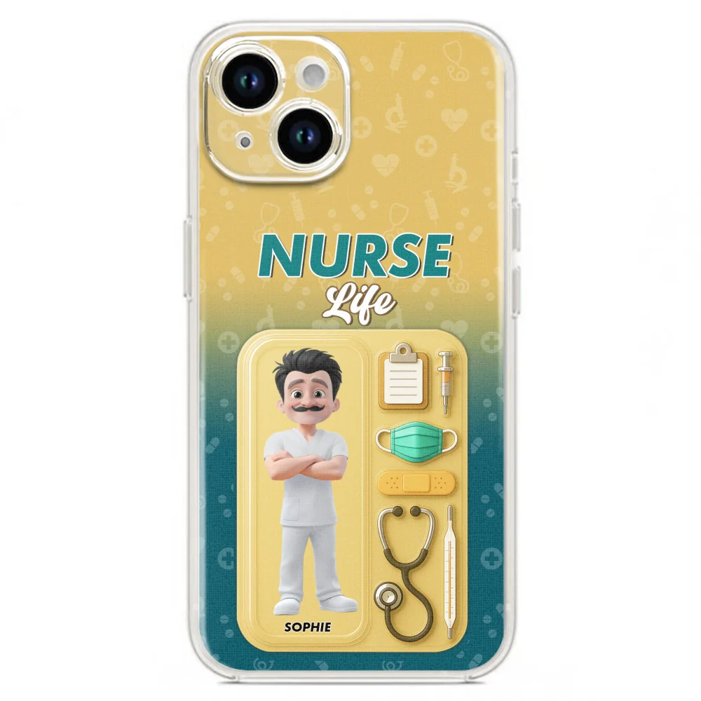 Proud Of Nurse Life - Personalized Custom Phone Case - Image 17